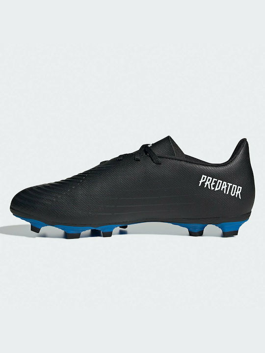 Adidas Predator Edge.4 FxG Χαμηλά Ποδοσφαιρικά Παπούτσια με Τάπες Μαύρα