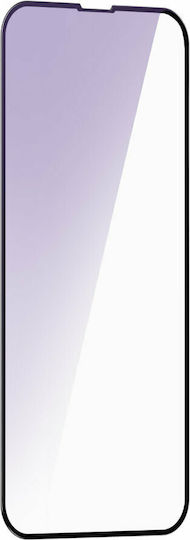 Baseus Anti Blue Light 0.3mm Full Face Tempered Glass 2buc Negru (iPhone 13 Pro Max) SGQP010501
