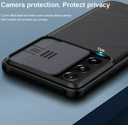 Nillkin CamShield Pro Umschlag Rückseite Kunststoff 0.2mm Schwarz (Galaxy S22 5G)