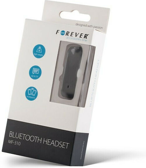 Forever MF-310 Earbud Bluetooth Handsfree Ακουστικό Μαύρο