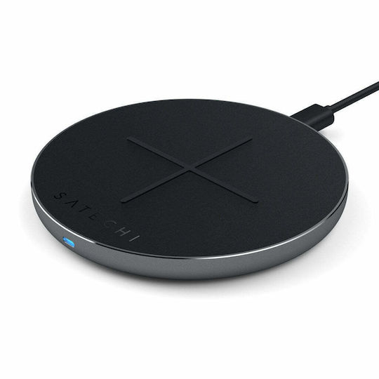 Satechi Ασύρματος Φορτιστής (Qi Pad) Power Delivery Space Gray (ST-IWCBM)