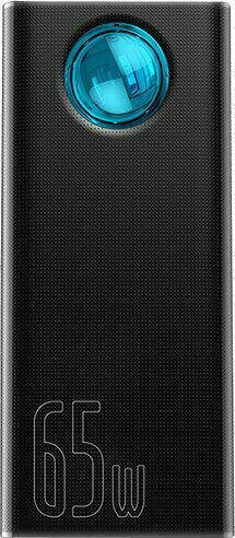 Baseus Amblight Power Bank 30000mAh 65W με 4 Θύρες USB-A και Θύρα USB-C Power Delivery / Quick Charge 3.0 Μαύρο