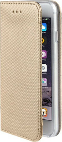 Buchen Sie Synthetisches Leder Gold (Galaxy A6+ 2018)