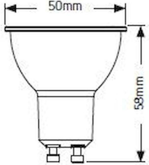 Geyer LED Bulb 3W for Socket GU10 and Shape PAR16 Warm White 300lm