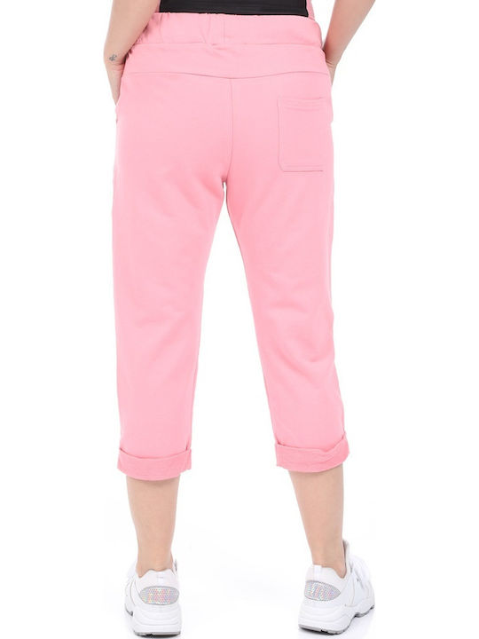 Damen Jogginghosen Capri Brik