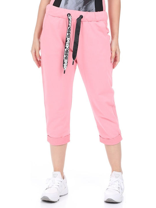 Damen Jogginghosen Capri Brik