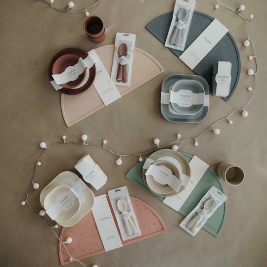 Mushie Silicone Baby Placemat Pink