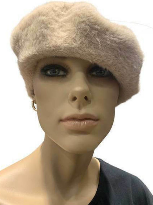 Verde Furry Women's Beret Hat 05-556 Pouro