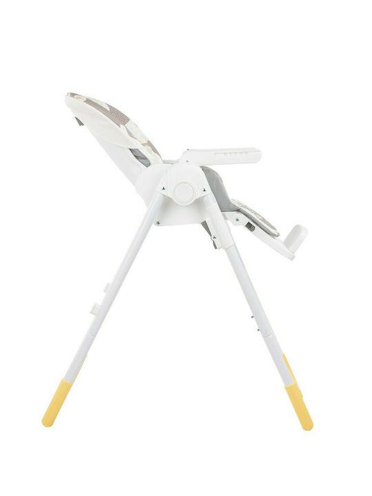 Kikka Boo Vitto Foldable Baby Highchair with Adjustable Height Yellow Sloth