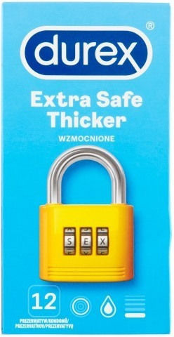 Durex Προφυλακτικά Extra Safe 12τμχ 56mm Natural
