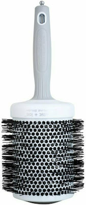 Olivia Garden Ceramic+ Ion Thermal Brush Hair for Straightening White 80mm