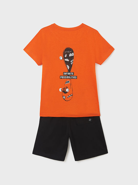 Mayoral Kids Set with Shorts Summer 2pcs Orange