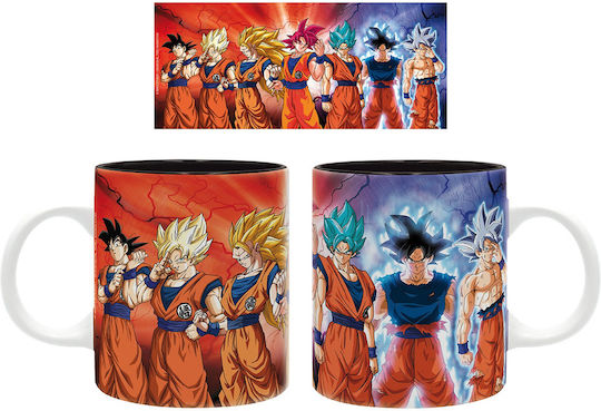 Abysse Dragon Ball Super - Goku Transformations Cană Ceramică Multicoloră 320ml 1buc