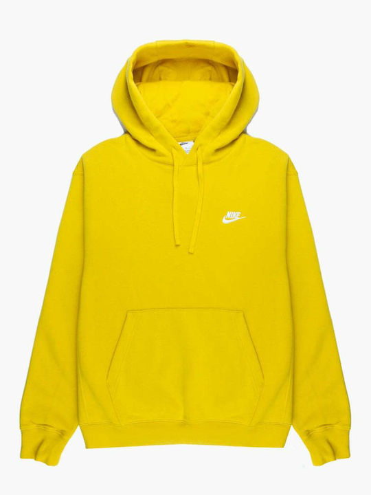 Club Sweatshirt Fleece mit Kapuze Gelb