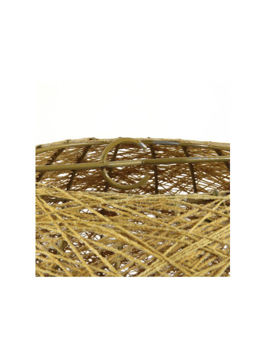 The Home Deco Factory Rotund Abajur Galben cu Diametru 30cm