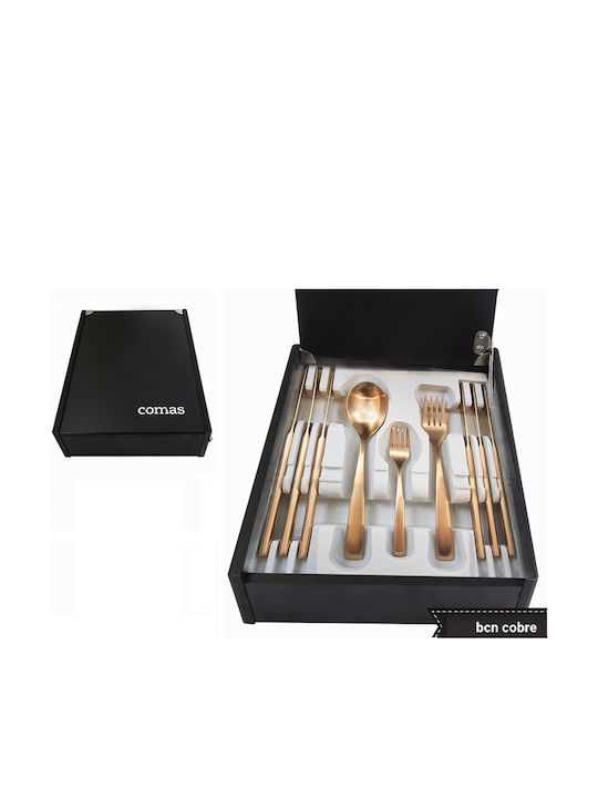 Comas Barcelona Set de Tacâmuri Inoxidabil Rose Gold 30buc