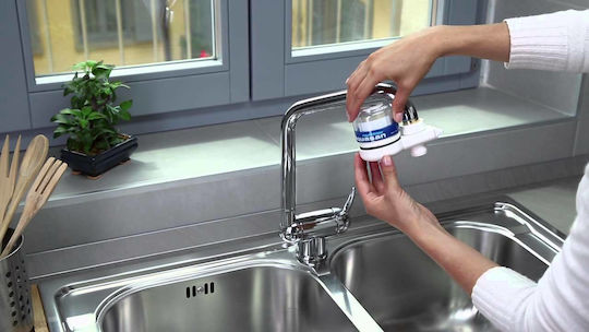 Aquasan Компактен Филтър За Вода За Смесител На Крана Активен Въглен 5 μm