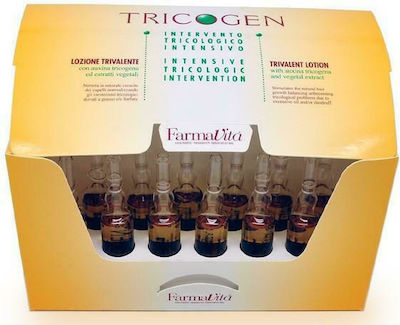 Farmavita Tricogen Lotion Haar Ampullen gegen Haarausfall 12x8ml