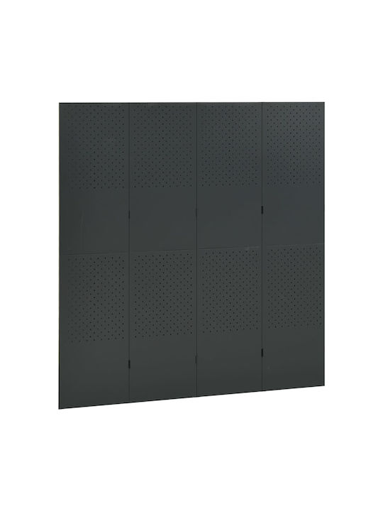 vidaXL Dekorativer Paravent Metall mit 4 Blättern 160x180cm