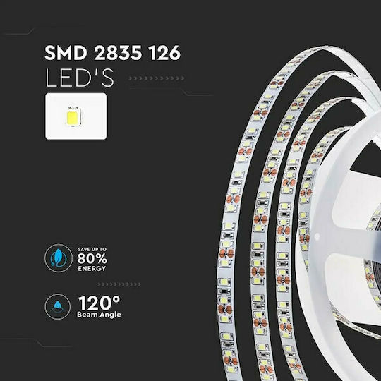 V-TAC LED-Streifen 24V Kaltweiß Licht 5m Typ SMD2835