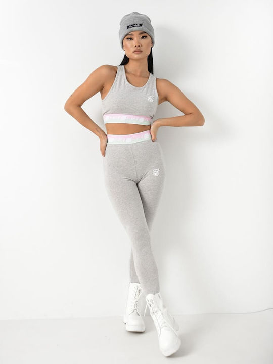 2370 Women's Long Training Legging High Waisted Gray