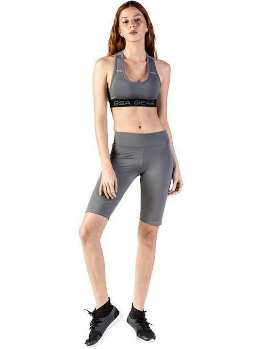 Up + Fit Performance 17-29036 Women's Bike Training Legging High Waisted Charcoal