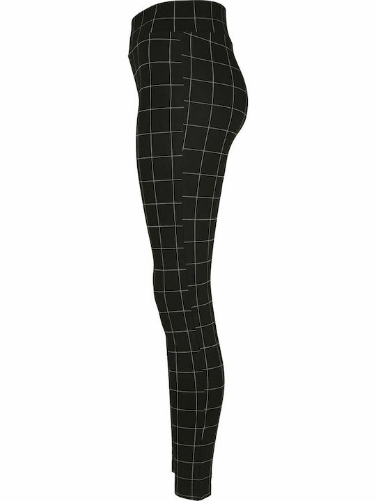 Frauen Lang Leggings Hochgeschnitten Schwarz