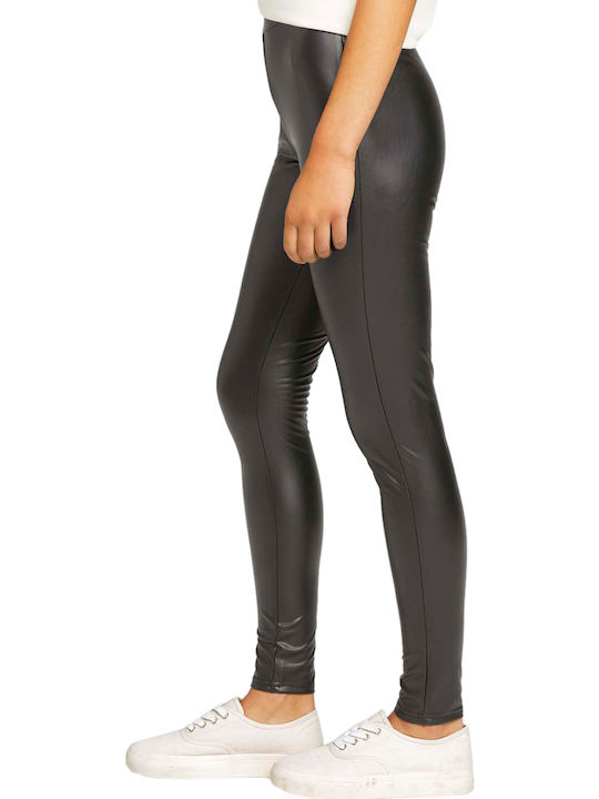 Täglich Frauen Lang Leggings Fleece-Beschichtung Schwarz