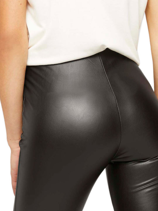 Täglich Frauen Lang Leggings Fleece-Beschichtung Schwarz