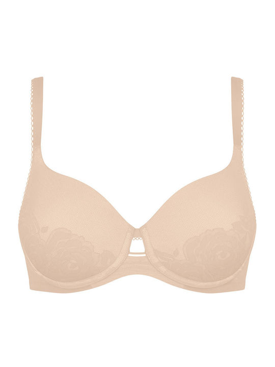Sensation Bra with Light Padding Underwire Beige