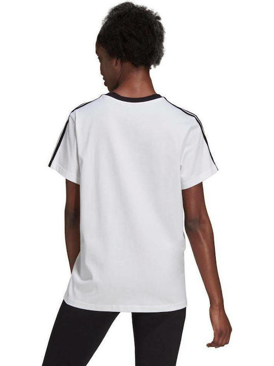 adidas Essentials 3 Stripes T-Shirt Λευκό