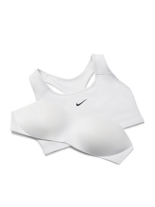 Dri-Fit Swoosh Women's Athletic Sports Bra White with Lining