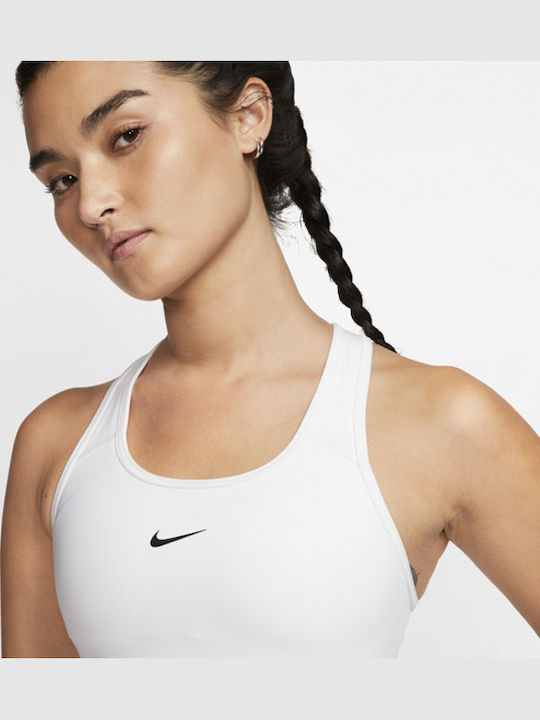 Dri-Fit Swoosh Women's Athletic Sports Bra White with Lining