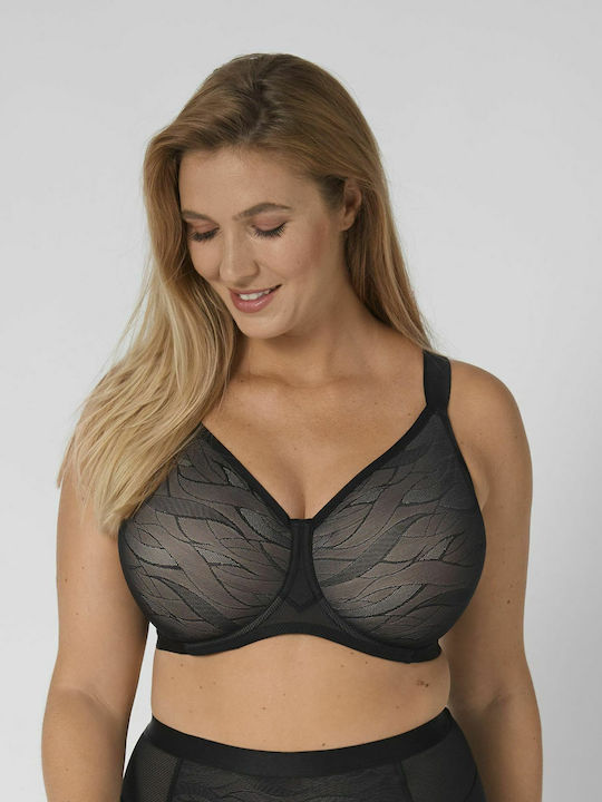 Airy Sensation W01 Μαύρο Σουτιέν χωρίς Ενίσχυση με Μπανέλες