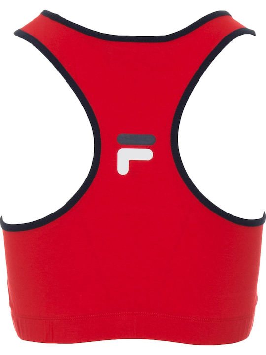 Poesia Women's Sports Bra without Padding Red
