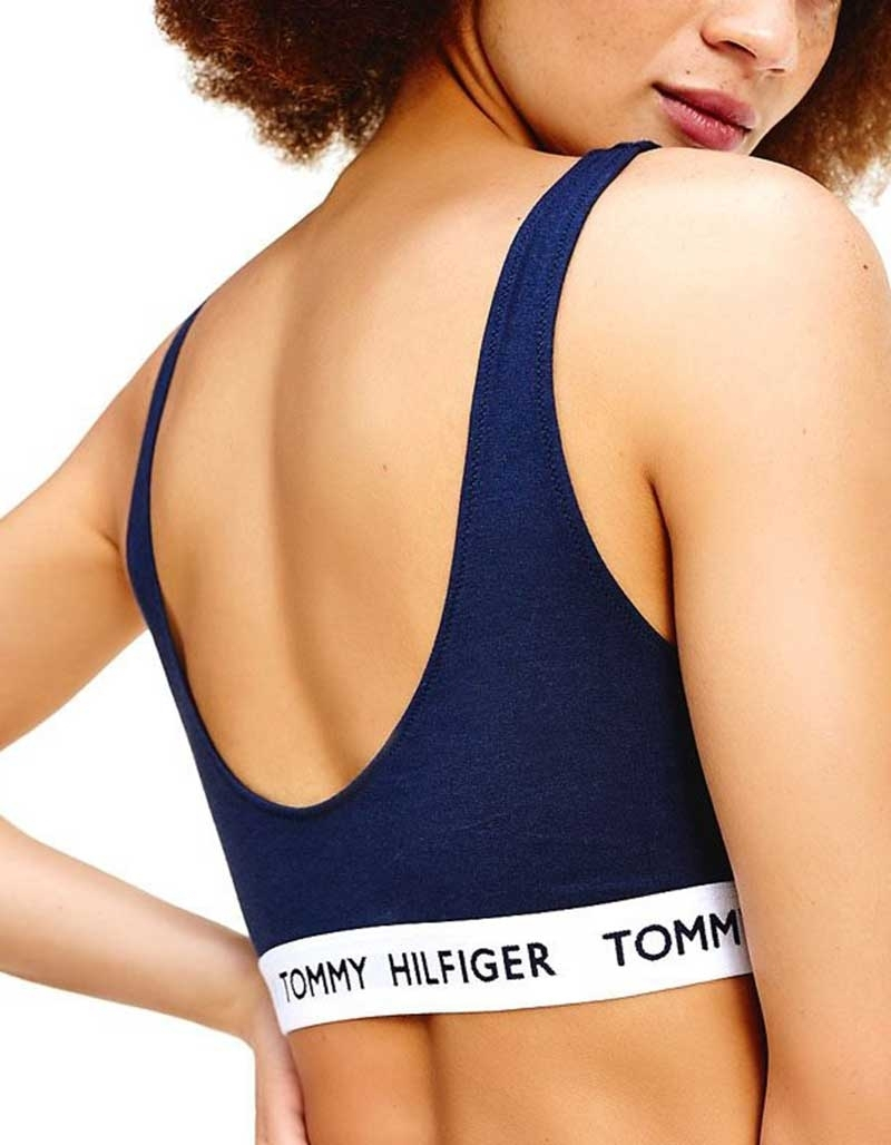 Tommy Hilfiger Γυναικείο Αθλητικό Μπουστάκι Navy Μπλε