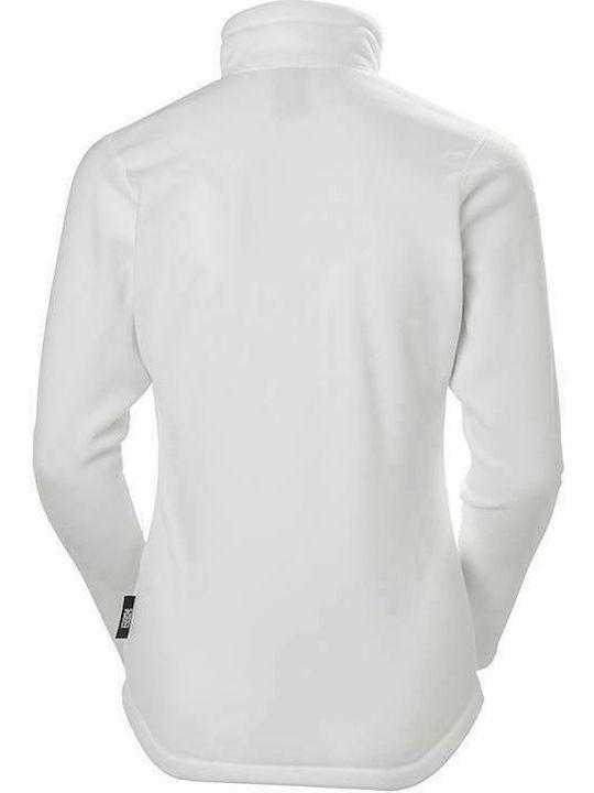 Helly Hansen Daybreaker Fleece Γυναικεία Ζακέτα με Φερμουάρ σε Λευκό Χρώμα