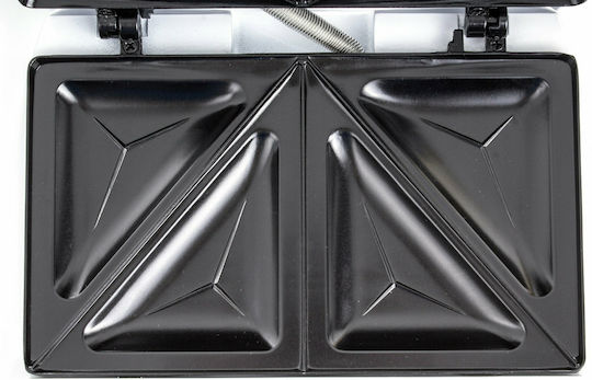 Ravanson OP-7010B Sandwichmaker für for 2 Sandwiches Sandwiches 750W Weiß