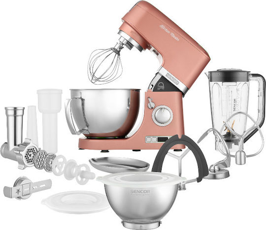 Sencor Stand Mixer 1000W with Stainless Mixing Bowl 4.5lt