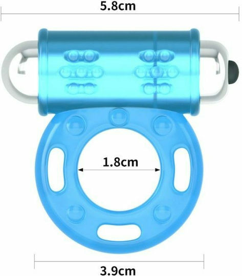 Lovetoy Lumino Play Vibrating Cock Ring Schwanz Blue