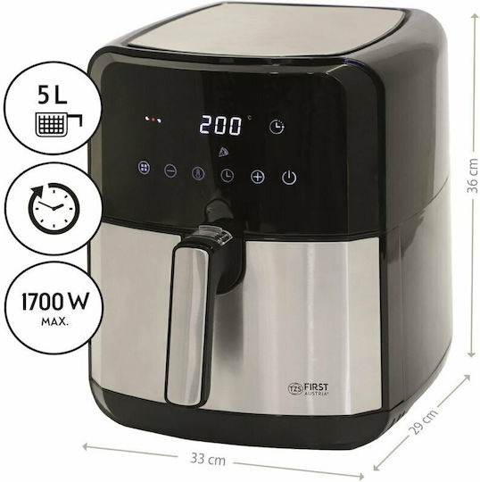 First Austria Air Fryer 5lt Μαύρο FA-5053-4
