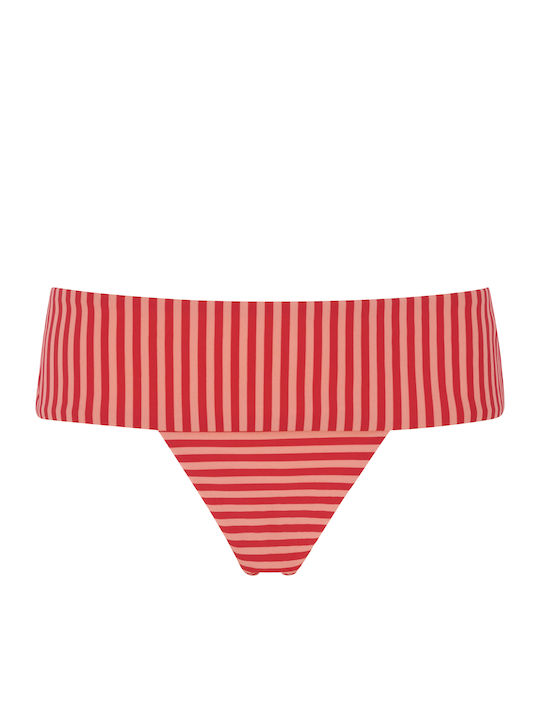 Amalfi Bikini Inferioare Slip Roșu