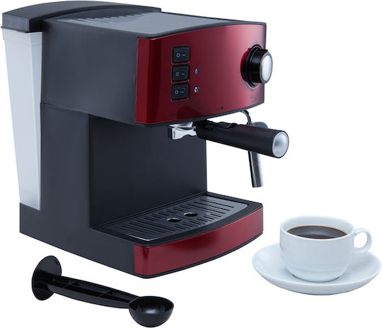 Adler AD4404R Espressomaschine 850W Druck 15bar Rot