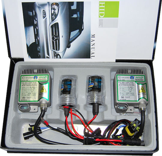 Autoline Xenon Σετ Φωτισμού Αυτοκινήτου H7 12V 6000K Ψυχρό Λευκό