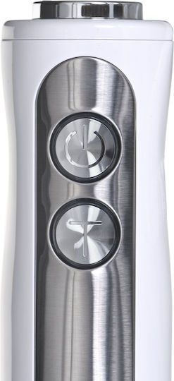 Adler Blender De Mână Cu Tijă Din Inox 1500W Alb