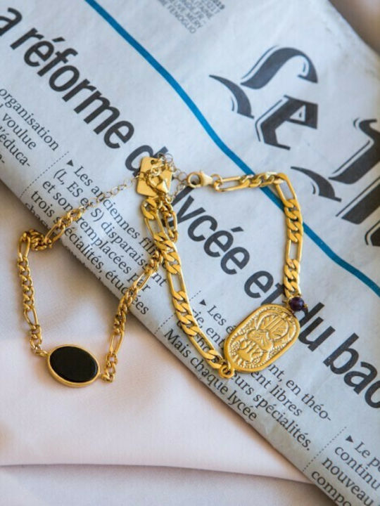 LifeLikes Bracelet Chain Skaravaios Chain made of Brass Gold Plated