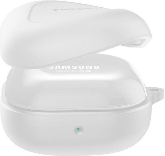 Spigen Silicone Fit Husă cu cârlig în culoarea Alb pentru Galaxy Buds Live / Pro