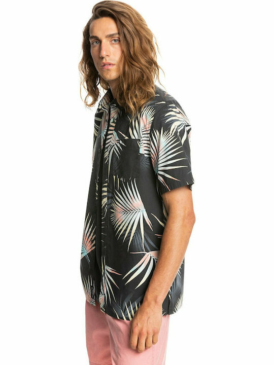 Pop Tropic Short-sleeved Cotton Shirt Floral Multicolour