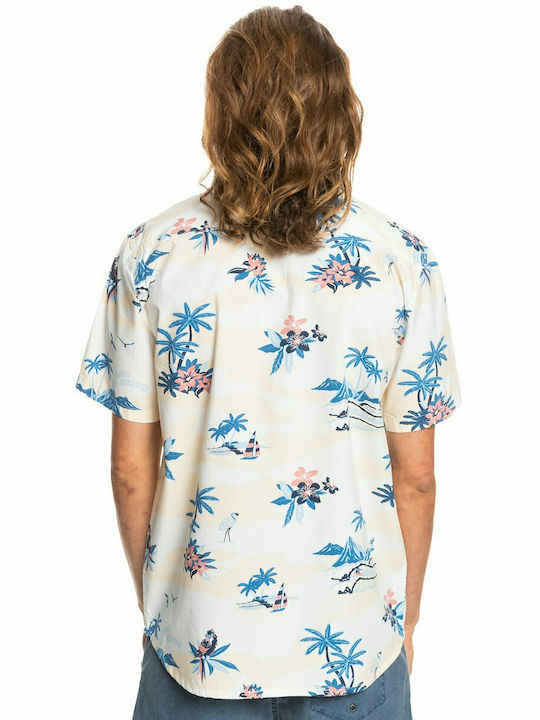 Quiksilver Birdwatcher Men's Shirt Short Sleeve Floral Multicolour