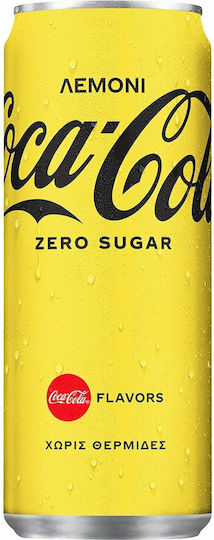 Coca-Cola Zero Lemon Cola Zitrone mit Kohlensäure Ohne Zuckerzusatz in Kiste 330ml